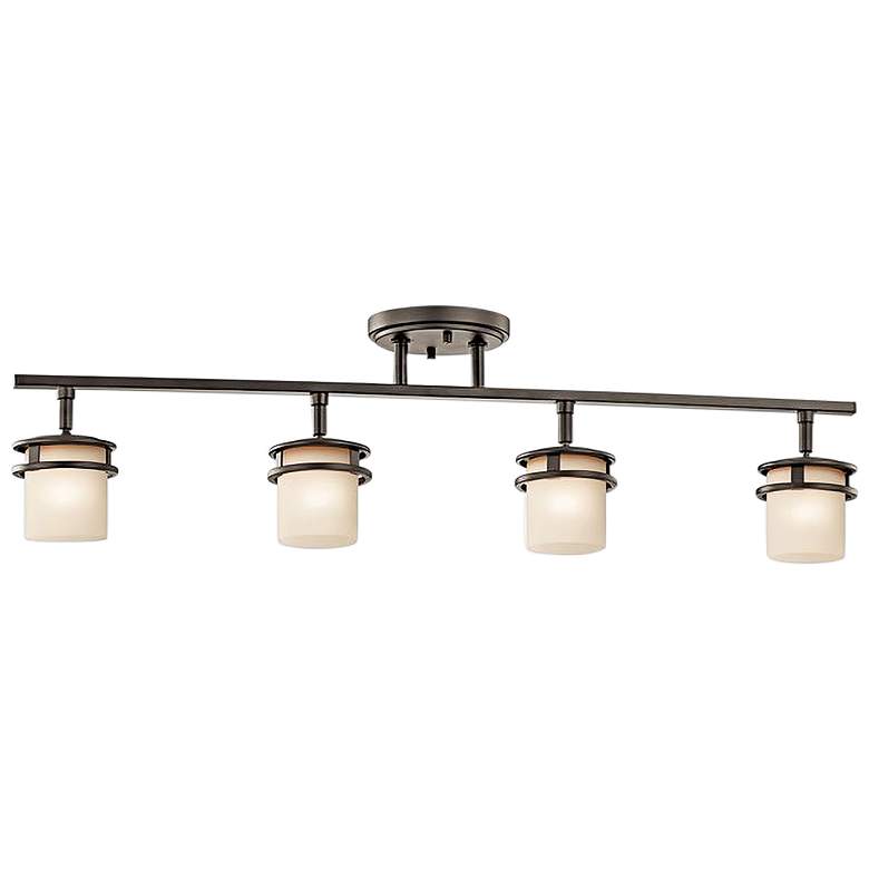 Image 1 Kichler Hendrik 30" Wide 4-Light Olde Bronze Track Fixture