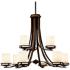 Kichler Hendrik 32 1/2" Wide Bronze 9-Light 2-Tier Chandelier