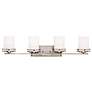 Thumbnail2 of Kichler Hendrik 34" Wide 4-Light Nickel Bathroom Light Fixture