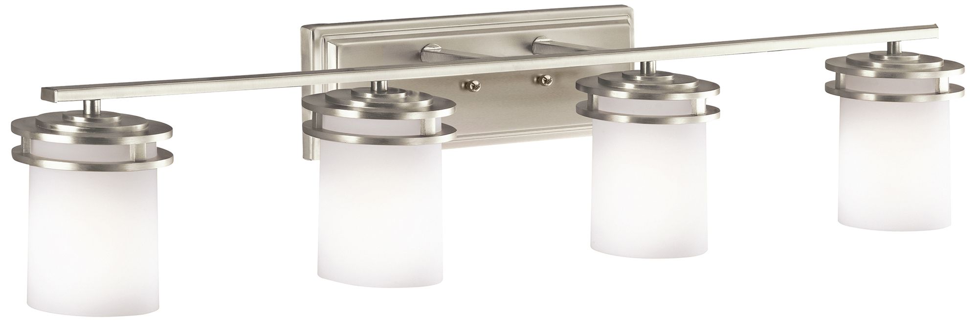 Image 5 Kichler Hendrik 34" Wide 4-Light Nickel Bathroom Light Fixture more views