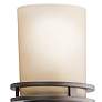 3_Kichler Hendrik 34" Wide Umber Glass and Bronze Bathroom Light Fixture more views