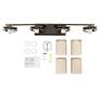 4_Kichler Hendrik 34" Wide Umber Glass and Bronze Bathroom Light Fixture more views