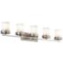 Kichler Hendrik 43" Wide Brushed Nickel 5-Light Bath Light