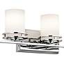 3_Kichler Hendrik 43" Wide Polished Chrome Bath Light more views