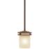Kichler Hendrik 5 1/2" Wide Bronze and Umber Glass Mini Pendant Light