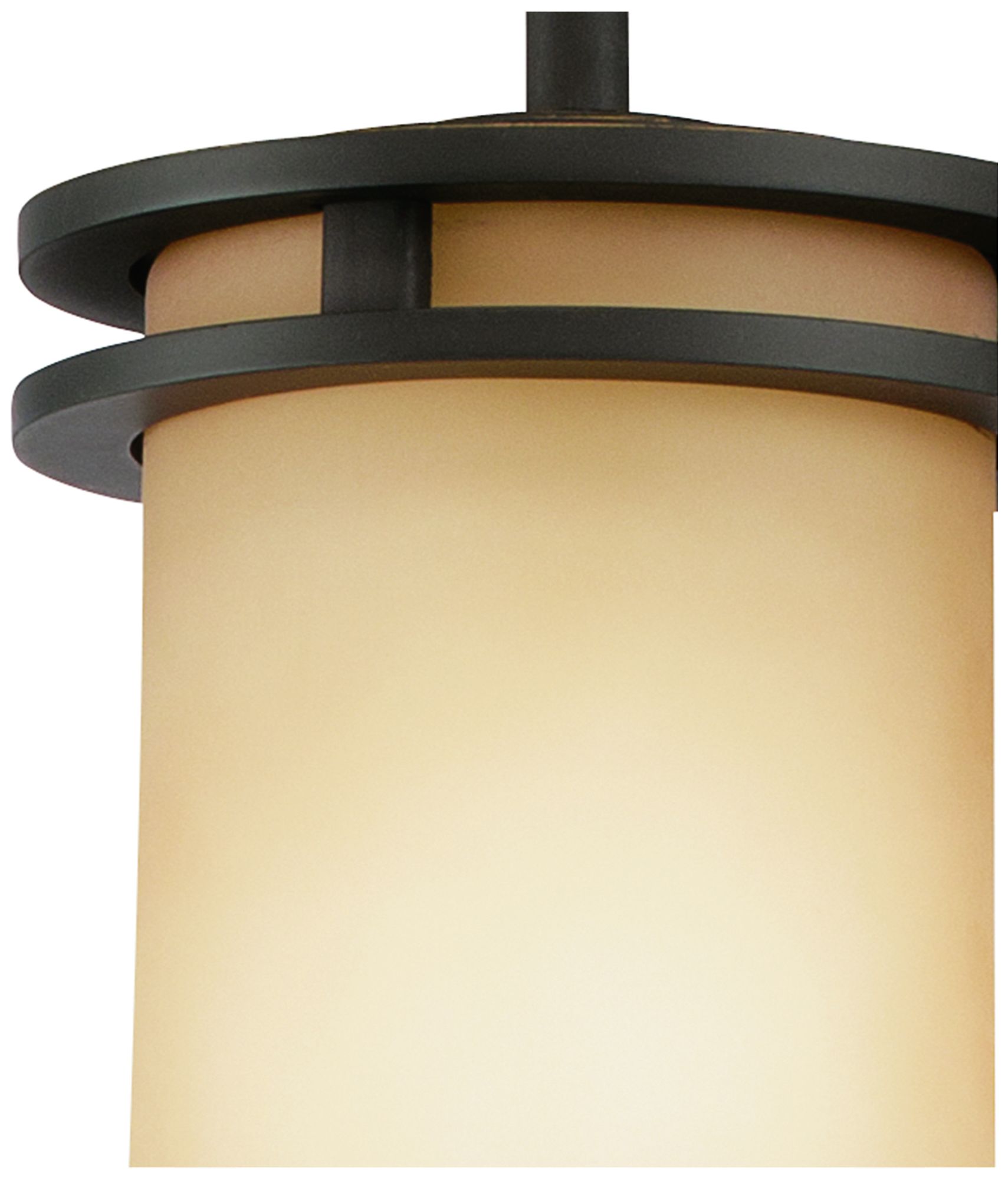 Kichler Hendrik 5 1/2" Wide Bronze and Umber Glass Mini Pendant Light in scene