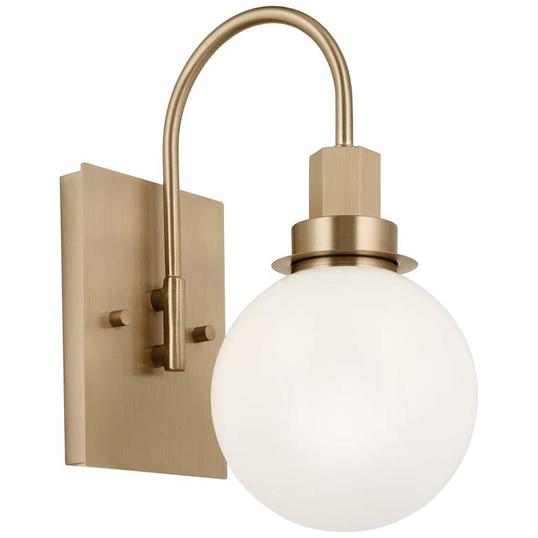 Image 1 Kichler Hex 11.5 Inch 1 Light Wall Sconce in Champagne Bronze
