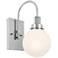 Kichler Hex 11.5 Inch 1 Light Wall Sconce with Opal Glass in Chrome