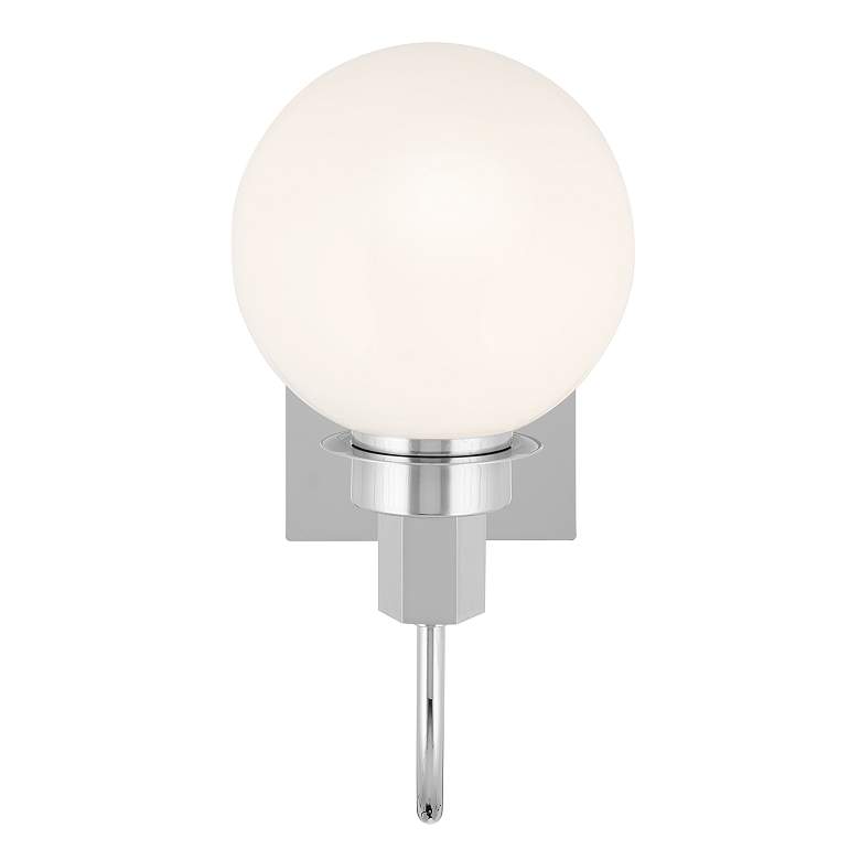 Image 6 Kichler Hex 11.5 Inch 1 Light Wall Sconce with Opal Glass in Chrome more views