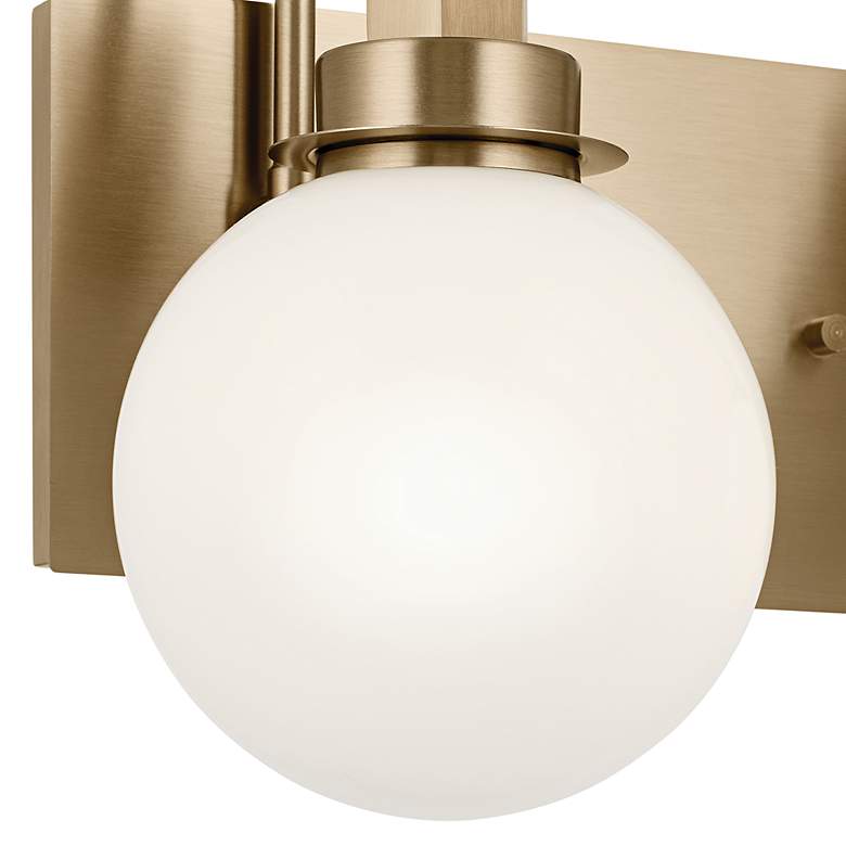 Image 2 Kichler Hex 14.25 Inch 2 Light Vanity with Opal Glass in Champagne Bronze more views
