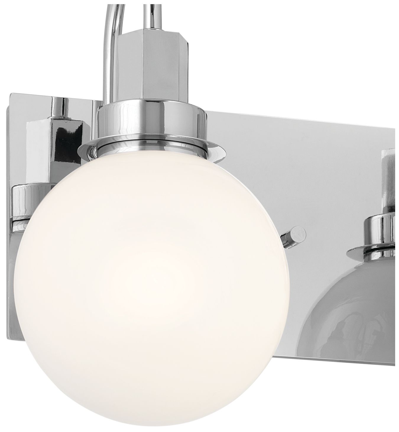 Image 2 Kichler Hex 22.75 Inch 3 Light Vanity with Opal Glass in Chrome more views