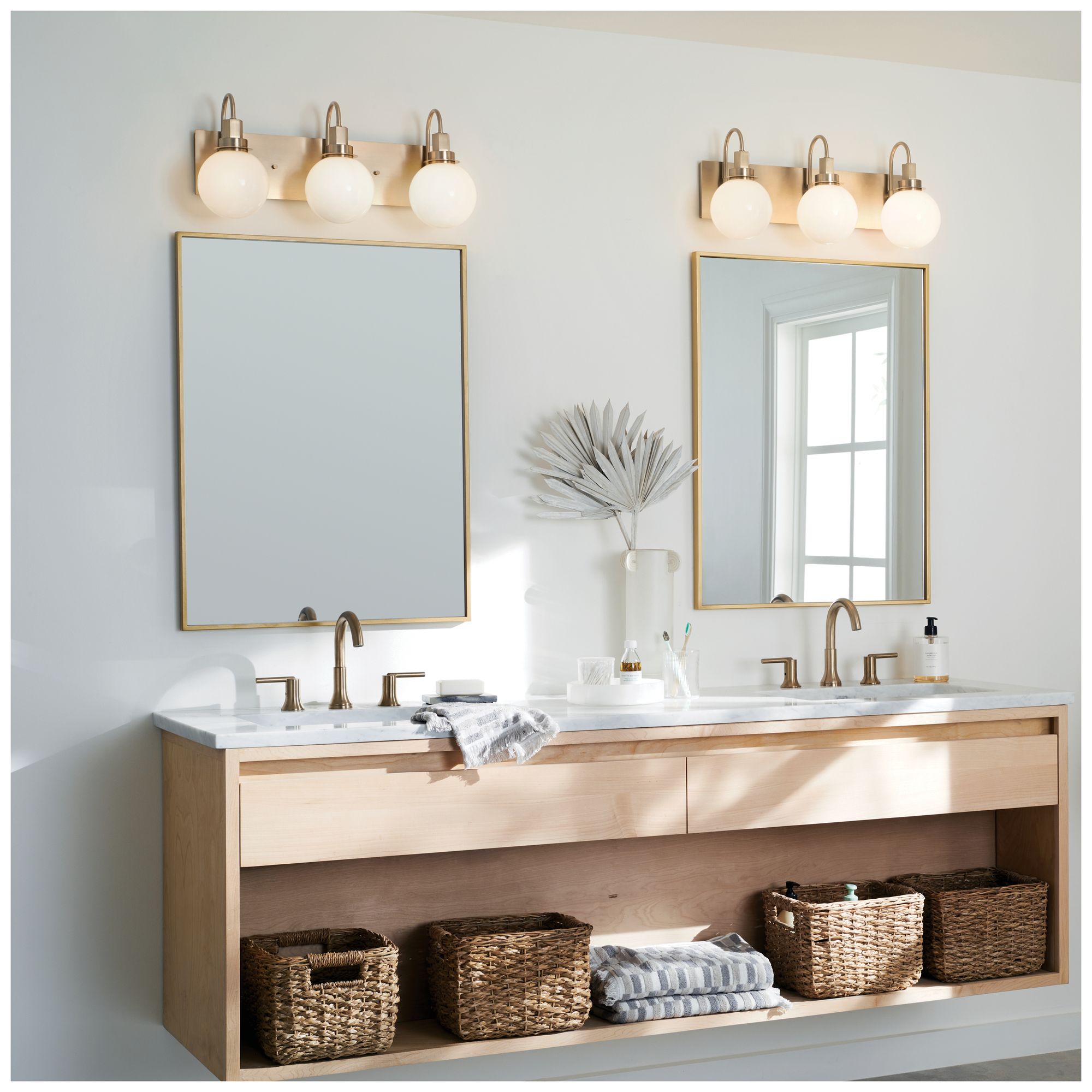 Kichler Hex 22 3/4" Wide Champagne Bronze 3-Light Bath Light