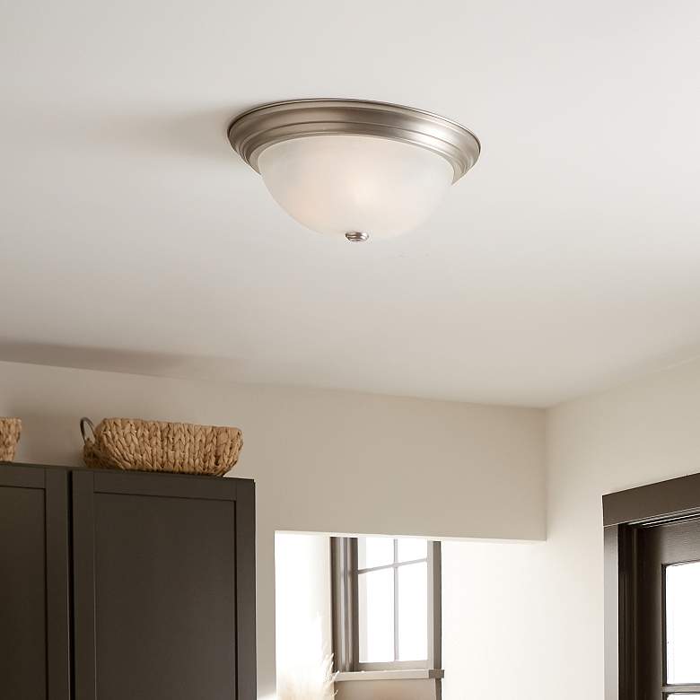 Image 5 Kichler Hilda 15 1/4" Wide Brushed Nickel Ceiling Light more views