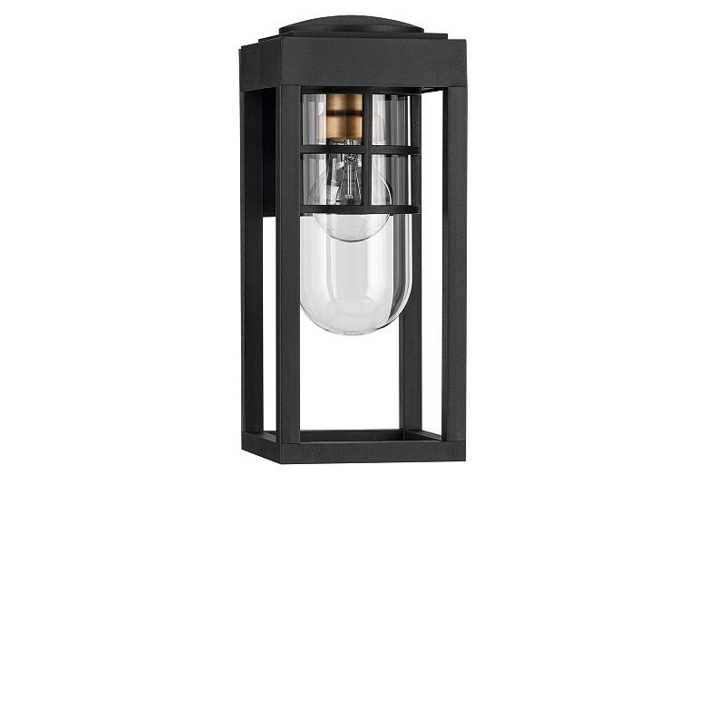 Image 5 Kichler Hone 13" High Textured Black Outdoor Wall Light more views