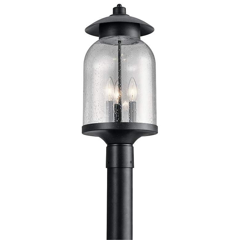 Image 1 Kichler Hugo 20 1/4"H Distressed Black Outdoor Post Light