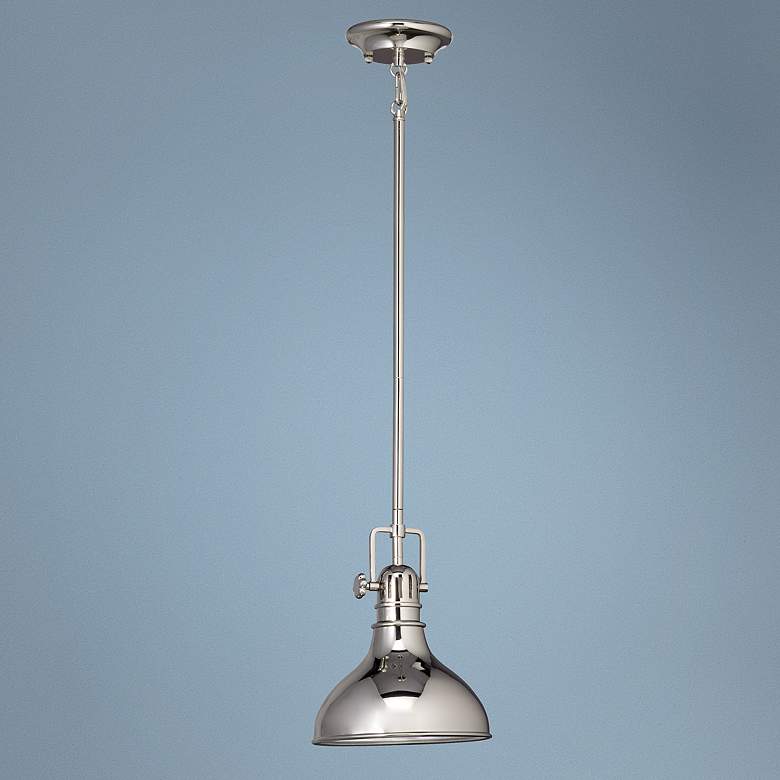 Image 2 Kichler Hybrid 8" Wide Polished Nickel Mini Pendant