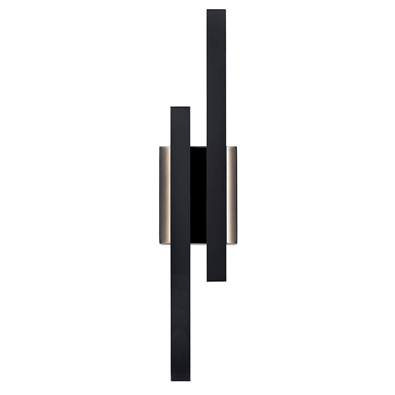 Image 2 Kichler Idril 22 1/4" High Matte Black LED Wall Sconce more views