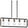 Kichler Imahn 35 1/2"W Matte Black 5-Light Linear Pendant