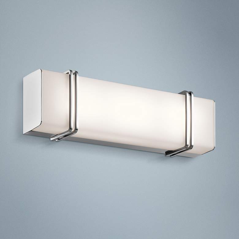 Kichler Impello 18 1/4&quot; Wide LED Linear Chrome Bath Light