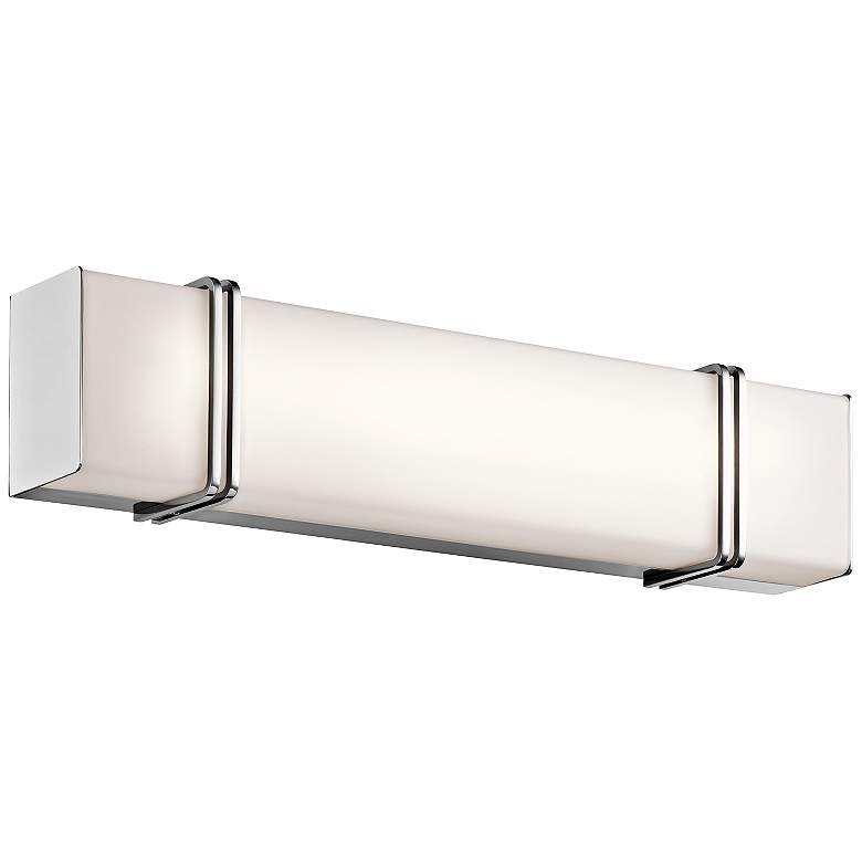 Image 2 Kichler Impello 24 1/4 inch Wide LED Linear Chrome Bath Light