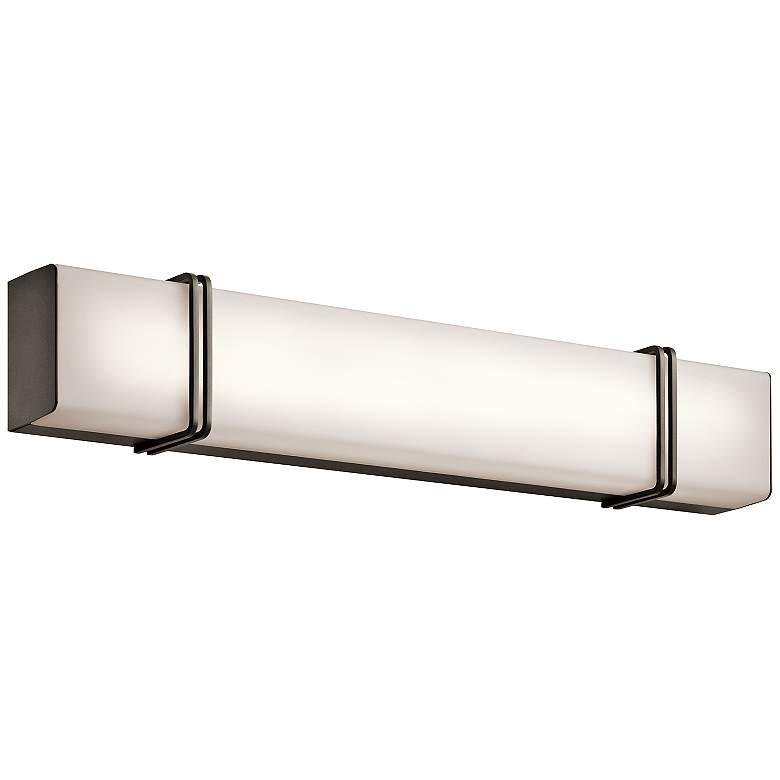 Image 2 Kichler Impello 30 1/4 inch Wide LED Linear Bronze Bath Light