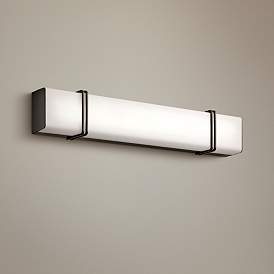 Image1 of Kichler Impello 30 1/4" Wide LED Linear Bronze Bath Light
