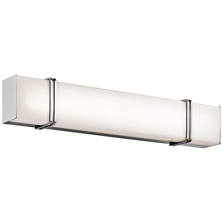 Image 2 Kichler Impello 30 1/4 inch Wide LED Linear Chrome Bath Light