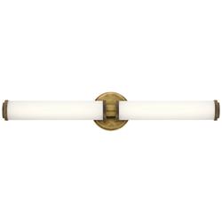 Kichler Indeco 27&quot; Wide Modern Natural Brass 2-LED Wall Sconce