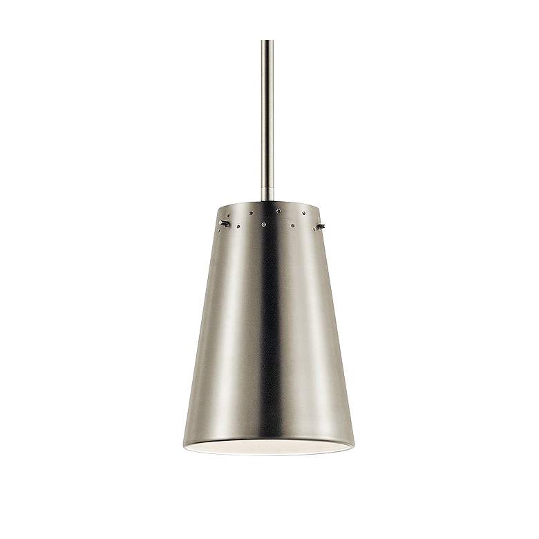 Image 2 Kichler Intex 6" Wide Brushed Nickel LED Mini Pendant