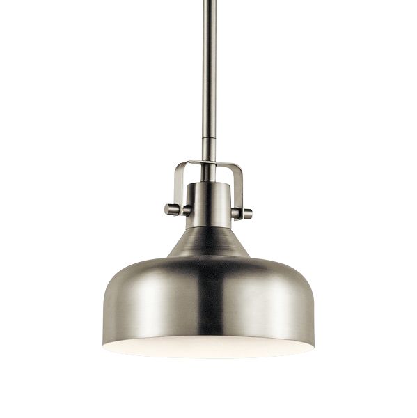 Image 2 Kichler Intex 7" Wide Brushed Nickel LED Mini Pendant