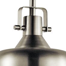 Image 3 Kichler Intex 7" Wide Brushed Nickel LED Mini Pendant more views