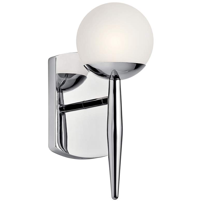 Image 2 Kichler Jasper 11 1/2 inch High Chrome Wall Sconce