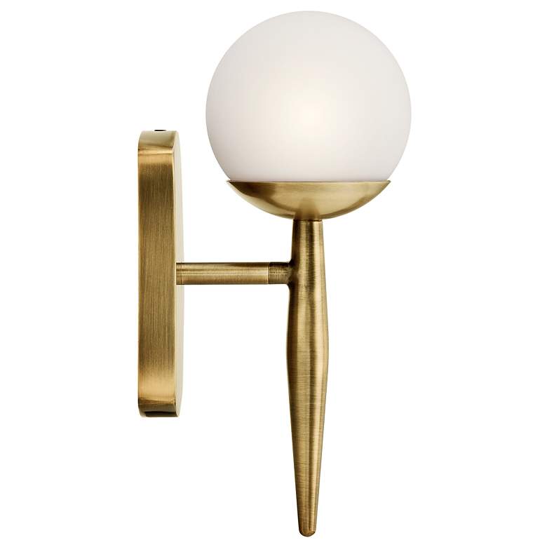 Image 2 Kichler Jasper 11 1/2" High Natural Brass Wall Sconce more views