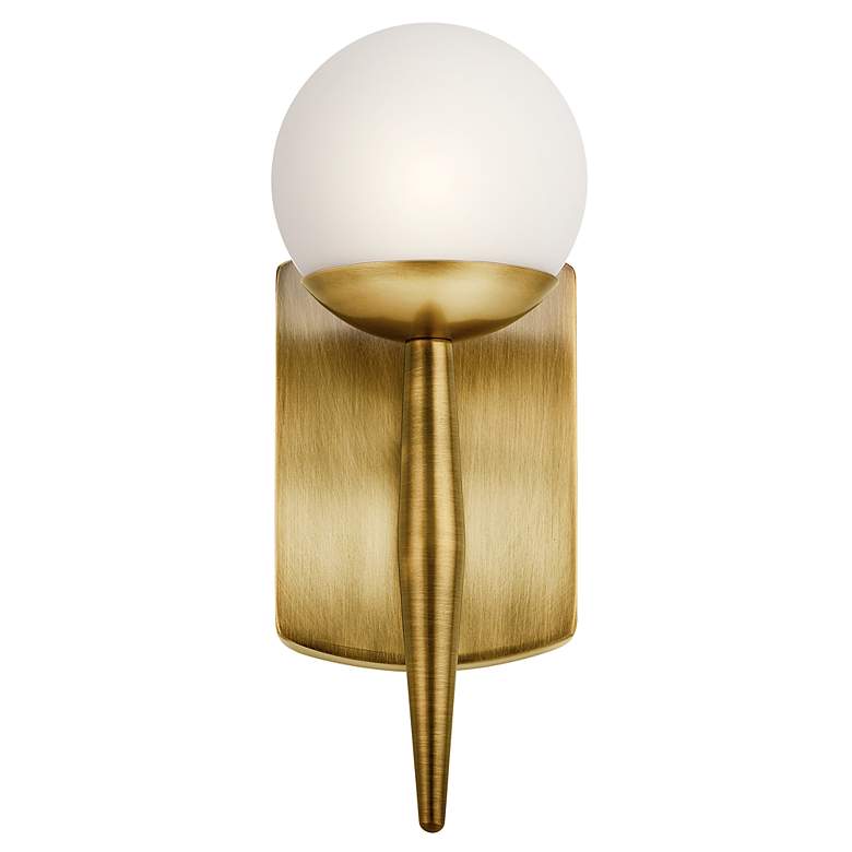 Image 3 Kichler Jasper 11 1/2" High Natural Brass Wall Sconce more views
