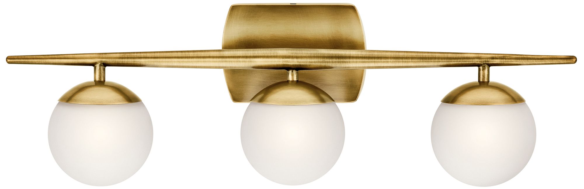 Image 6 Kichler Jasper 24 1/2" Wide Natural Brass 3-Light Halogen Bath Light more views