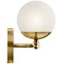 3_Kichler Jasper 32 1/4" Wide Natural Brass 4-Light Halogen Bath Light more views