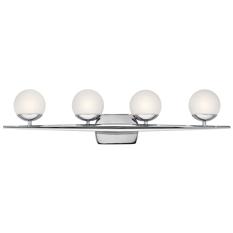 Image 3 Kichler Jasper 32 1/4 inchW Chrome 4-Light Halogen Bath Light more views