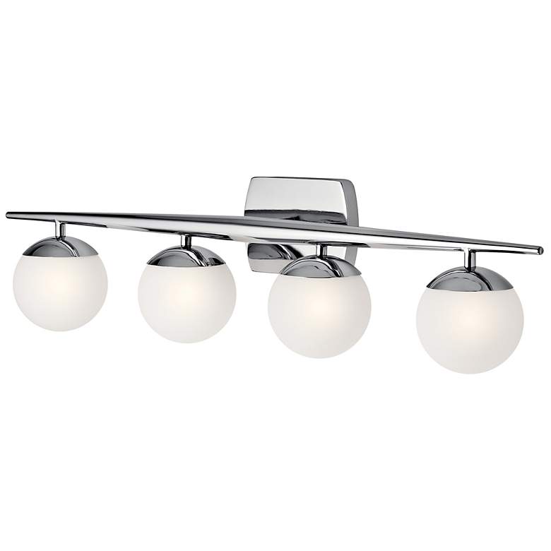 Image 5 Kichler Jasper 32 1/4"W Chrome 4-Light Halogen Bath Light more views