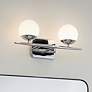 Thumbnail1 of Kichler Jasper 7 3/4"H Chrome 2-Light Halogen Wall Sconce