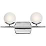 Kichler Jasper 7 3/4"H Chrome 2-Light Halogen Wall Sconce