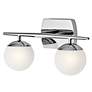 Thumbnail4 of Kichler Jasper 7 3/4"H Chrome 2-Light Halogen Wall Sconce more views