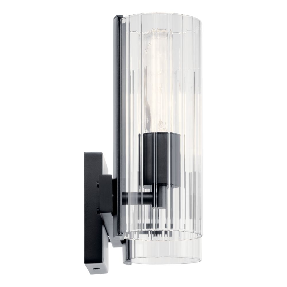Image 3 Kichler Jemsa 13 3/4" High Black 2-Light Wall Sconce more views