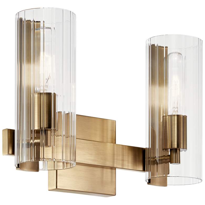 Image 1 Kichler Jemsa 13 3/4" Wide Champagne Bronze 2-Light Bath Light