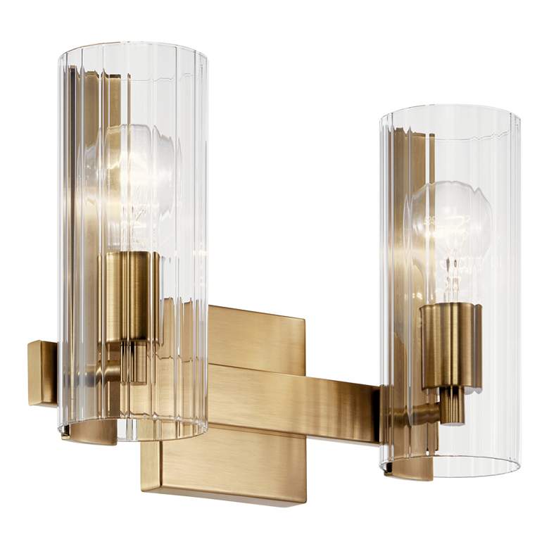 Image 2 Kichler Jemsa 13 3/4" Wide Champagne Bronze 2-Light Bath Light more views