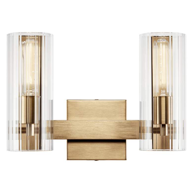 Image 4 Kichler Jemsa 13 3/4" Wide Champagne Bronze 2-Light Bath Light more views