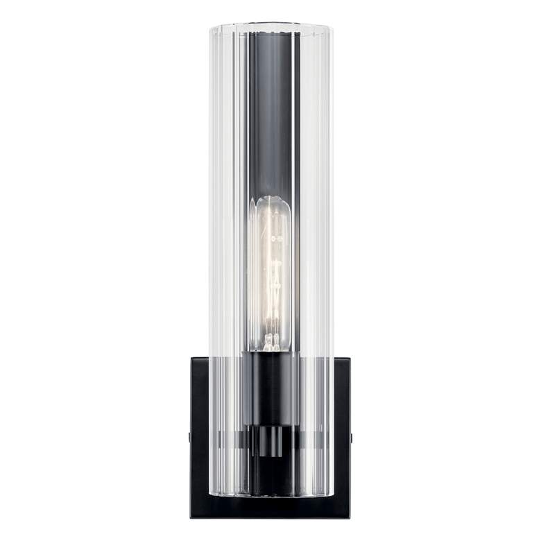 Image 4 Kichler Jemsa 14" Black and Glass Modern Wall Sconce more views