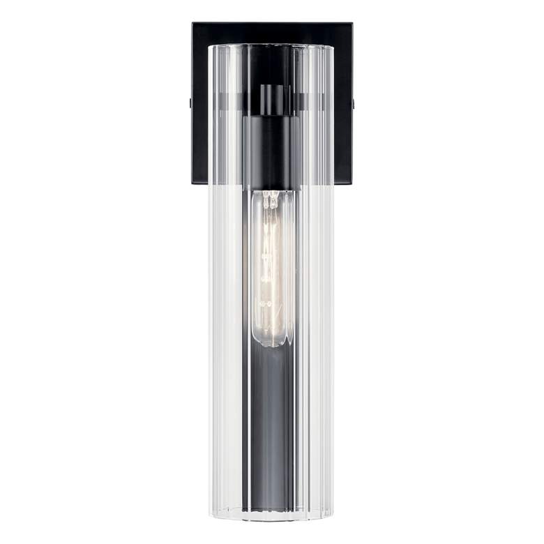 Image 5 Kichler Jemsa 14" Black and Glass Modern Wall Sconce more views