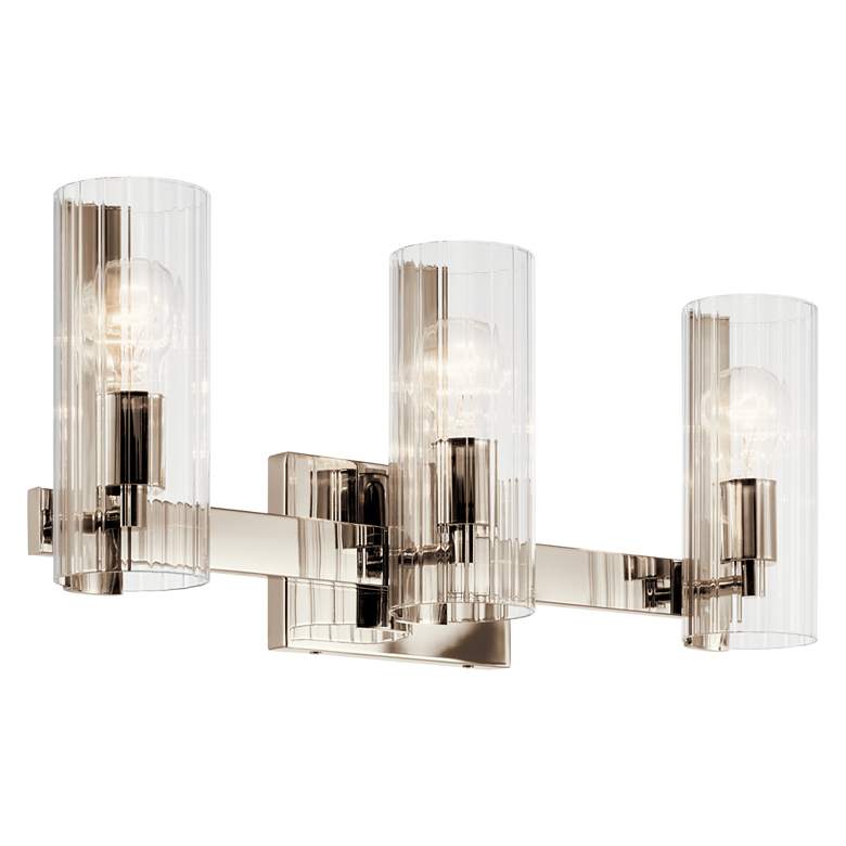 Image 3 Kichler Jemsa 22 3/4"W Polished Nickel 3-Light Bath Light more views