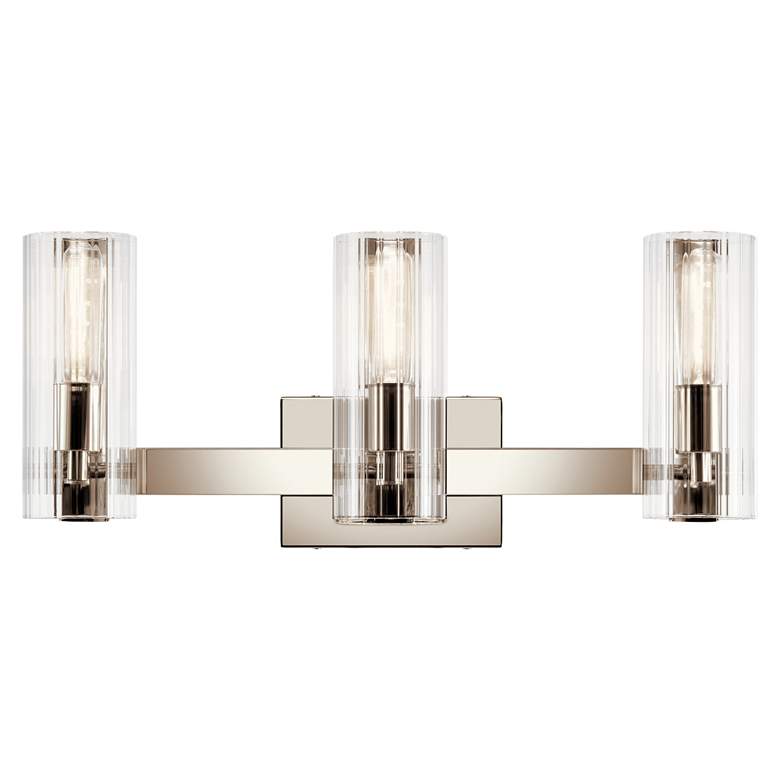 Image 5 Kichler Jemsa 22 3/4"W Polished Nickel 3-Light Bath Light more views