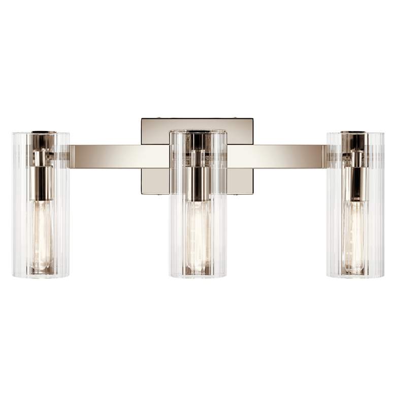 Image 6 Kichler Jemsa 22 3/4"W Polished Nickel 3-Light Bath Light more views